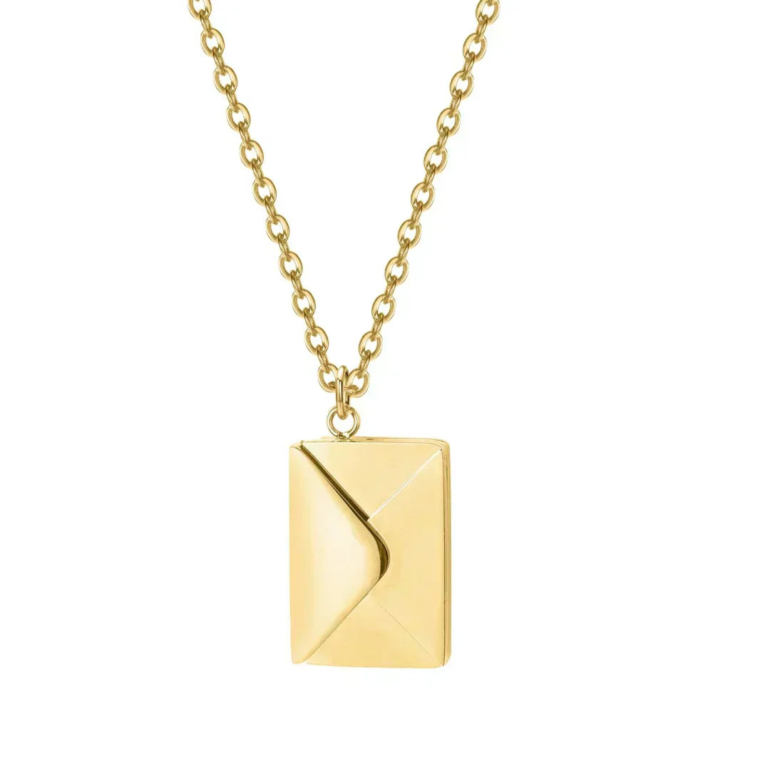 VALEN - ENVELOPE LOVE LETTER PENDANT NECKLACE