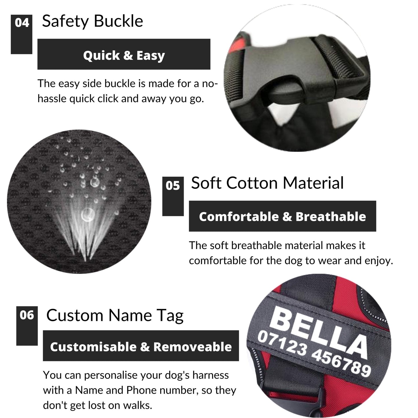 VALEN - CUSTOM FIT NO-PULL DOG HARNESS