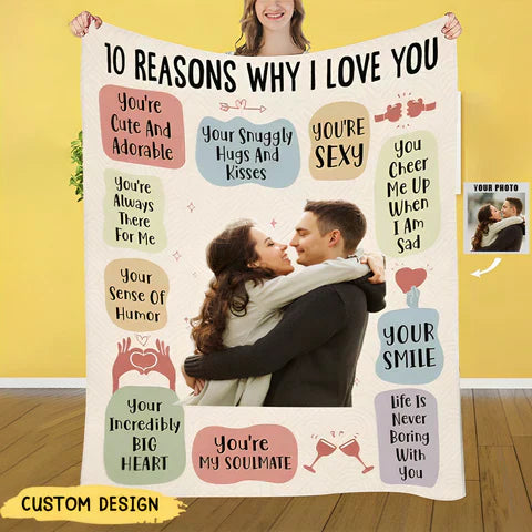 VALEN - 10 REASONS I ADORE MY PERSONALIZED PHOTO BLANKET