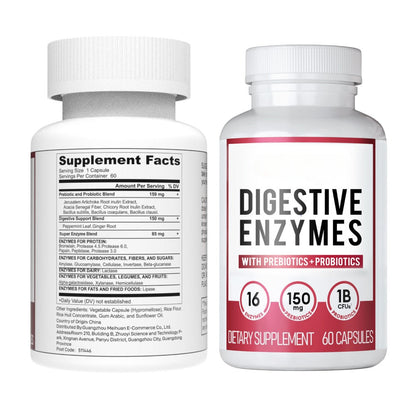 VALEN  - DIGESTIVE ENZYMES 60CT + 60B PROBIOTIC 30CT