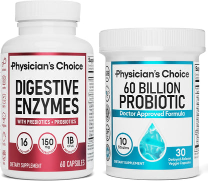 VALEN  - DIGESTIVE ENZYMES 60CT + 60B PROBIOTIC 30CT