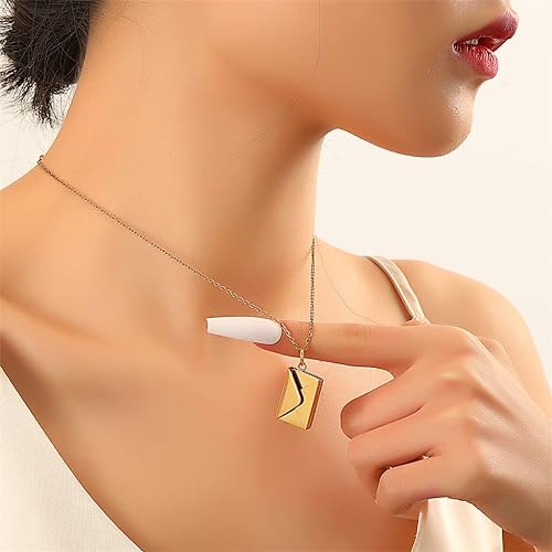 VALEN   - ENVELOPE LOVE LETTER PENDANT NECKLACE