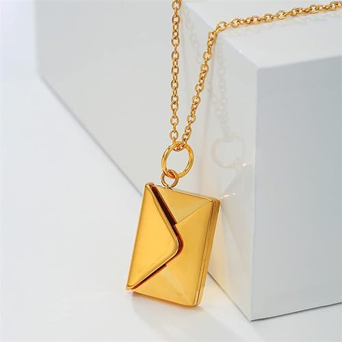 VALEN   - ENVELOPE LOVE LETTER PENDANT NECKLACE