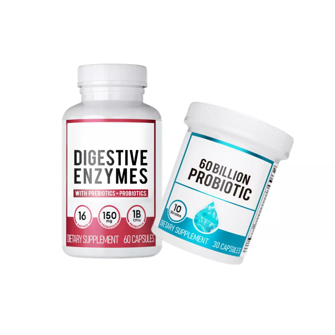 VALEN  - DIGESTIVE ENZYMES 60CT + 60B PROBIOTIC 30CT